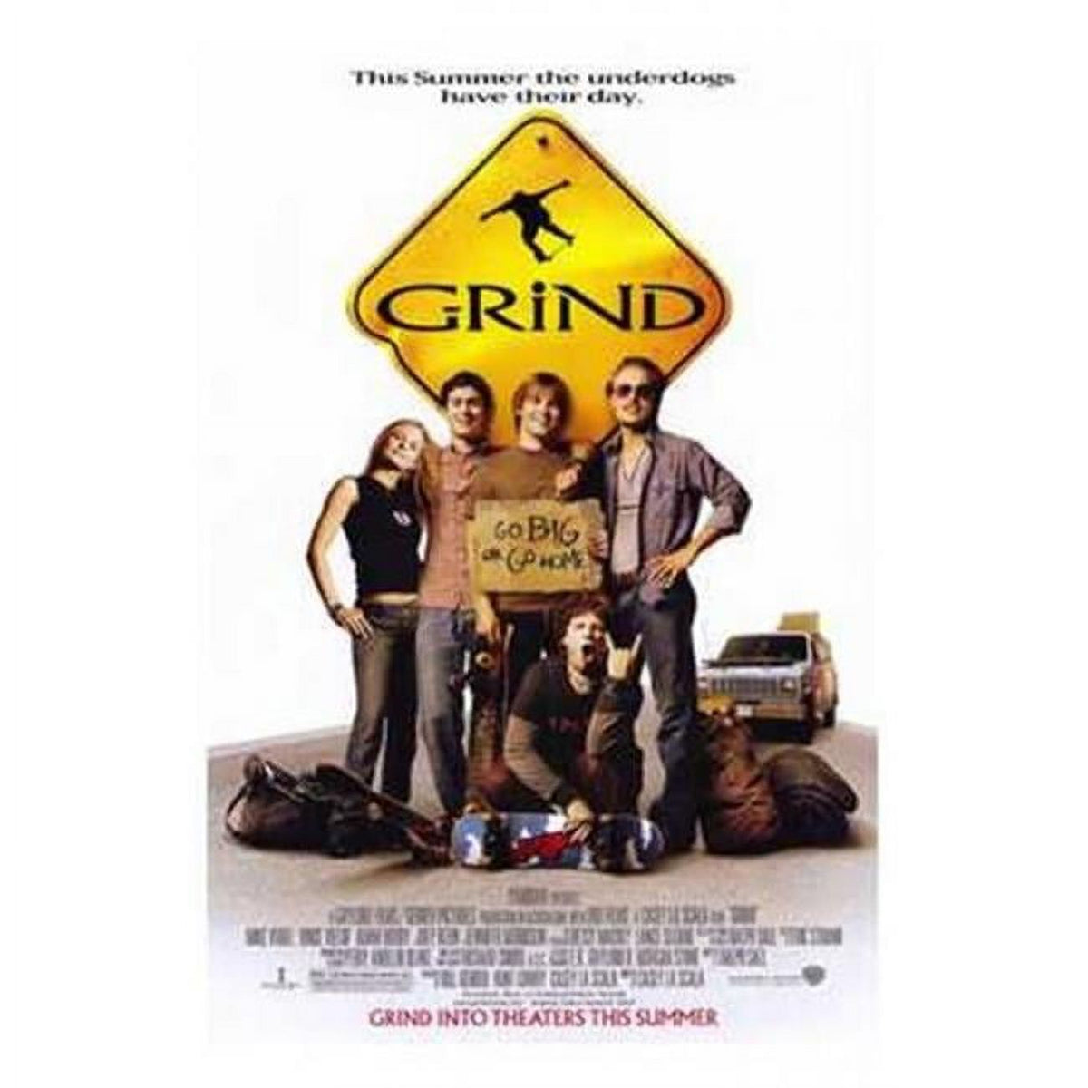 Grind Movie Poster - 11x17 Print featuring skateboarding adventure.