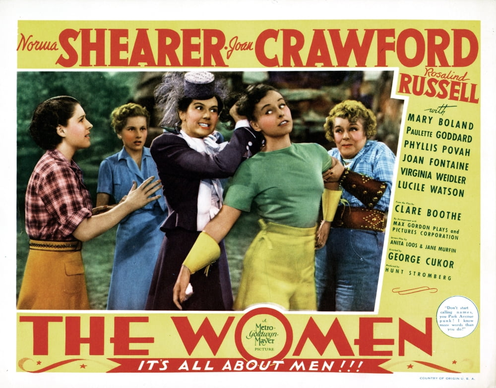 The Women Movie Masterprint Poster featuring Norma Shearer, Joan Fontaine, and others.