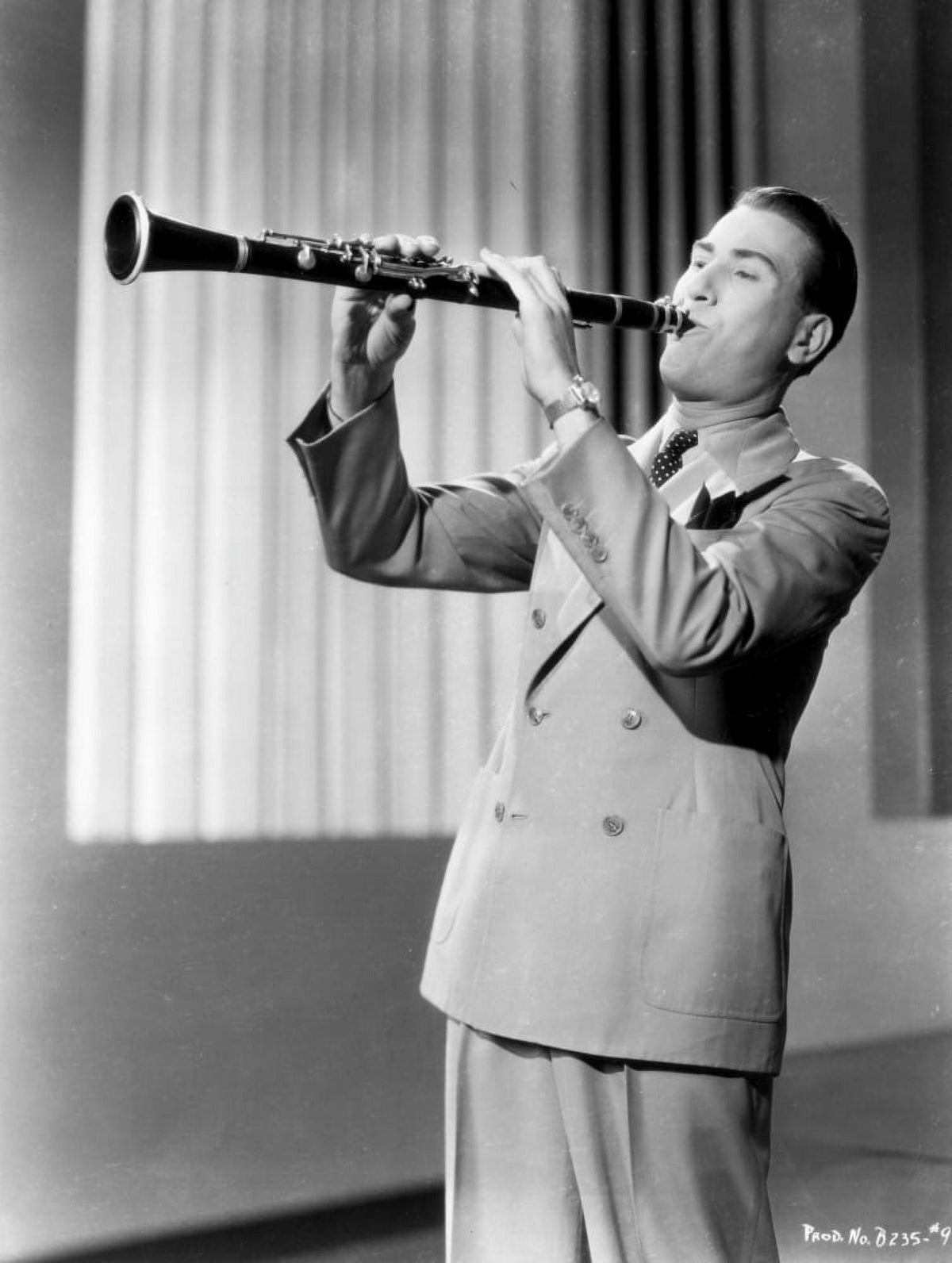 Artie Shaw performing photo print in high quality.