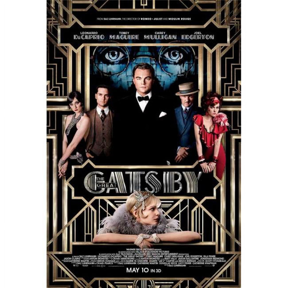 The Great Gatsby 3D Movie Poster - 11x17 print showcasing classic cinema art.