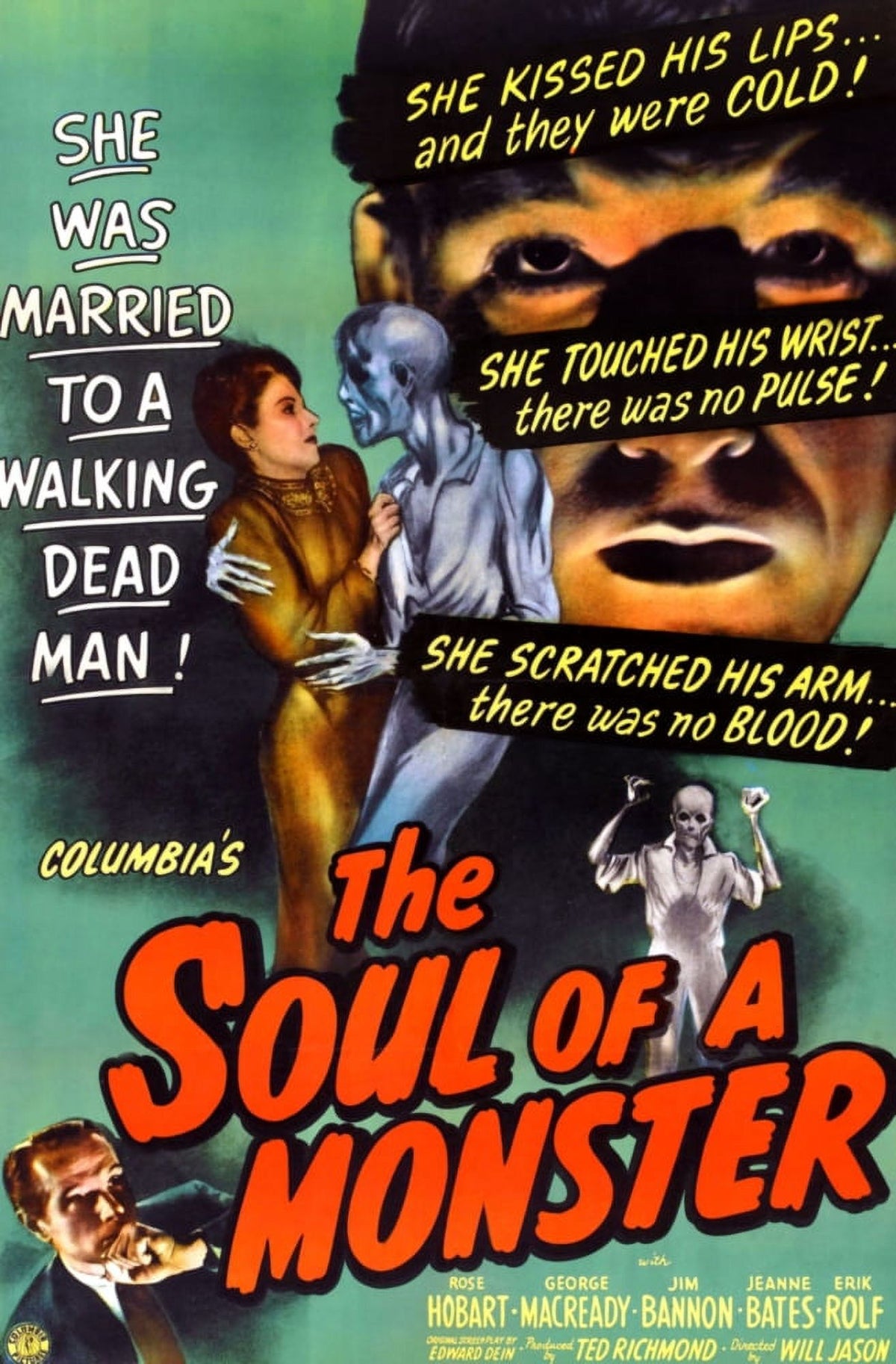 'The Soul of a Monster' 1944 Movie Poster Masterprint (11x17)