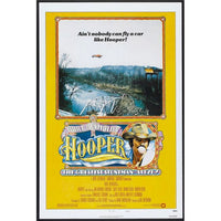 Hooper movie poster featuring Burt Reynolds from 1978, available in multiple sizes.