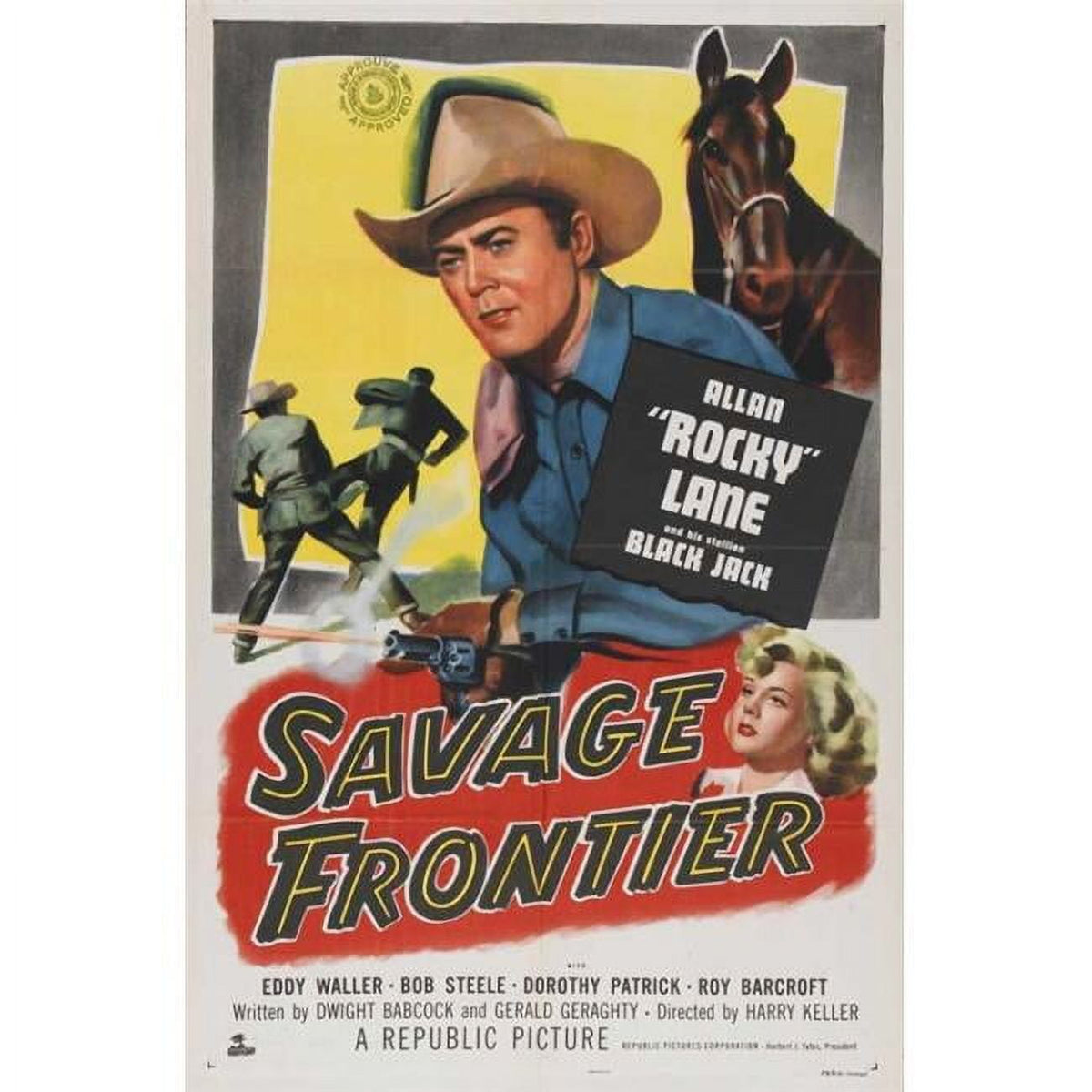 Savage Frontier Movie Poster Print in 27x40 size, perfect for movie lovers.