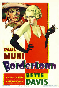 Bordertown Movie Poster Print featuring Paul Muni and Bette Davis 1935.