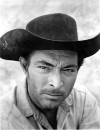 Lee Van Cleef in a cowboy hat photo print showcasing the iconic Western star
