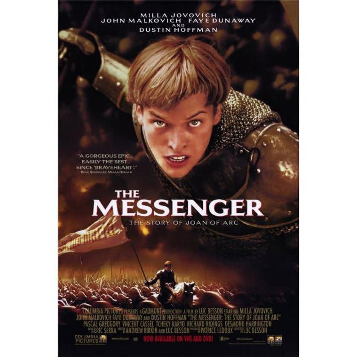 The Messenger: The Story of Joan of Arc Movie Poster Print 27x40