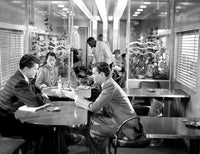 Strangers On A Train 1951 movie photo print featuring Farley Granger and Robert Walker.