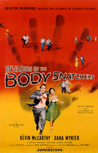 Invasion Of The Body Snatchers 1956 movie masterprint poster featuring Kevin McCarthy and Dana Wynter.