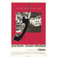 Klute movie poster in 11x17 size, classic film art.