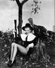 Marilyn Monroe Thanksgiving photo print dressed as a pilgrim.