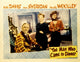 The Man Who Came To Dinner movie poster print featuring Monty Woolley, Bette Davis, and Ann Sheridan from 1942.