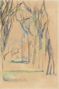 L'Allée des Marronniers au Jas de Bouffan Art Print by Paul Cézanne