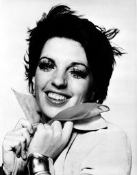 Liza Minnelli smiling photo print, showcasing her iconic charm and personality.