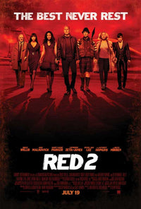 RED 2 movie poster in 11x17 size showcasing action-comedy film characters.