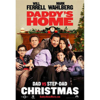 Daddy's Home movie poster print in 11 x 17 size, vibrant colors and humorous design.