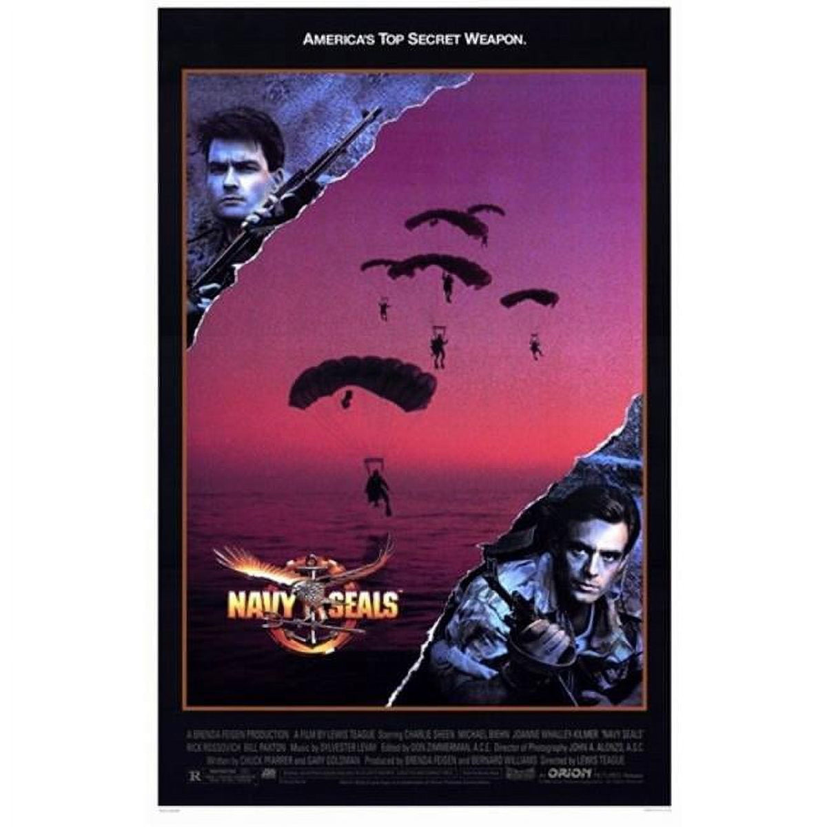Navy Seals Movie Poster 11x17 print showcasing military valor