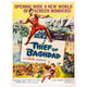 The Thief of Baghdad 1961 movie poster featuring Steve Reeves