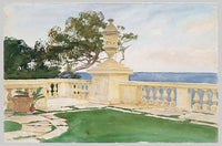Terrace Vizcaya art print by John Singer Sargent 8x10