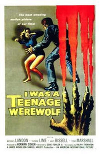 I Was a Teenage Werewolf Movie Poster 11x17