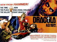 Dracula A.D. 1972 Movie Masterprint Poster featuring Christopher Lee, Stephanie Beacham, and Caroline Munro