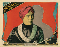 The Young Rajah lobby card print featuring Rudolph Valentino, vintage movie poster.