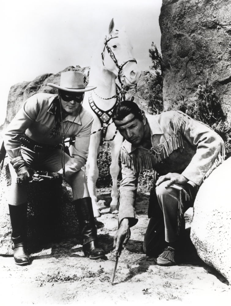 The Lone Ranger film still photo print - iconic Western image.