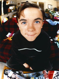 Frankie Muniz close-up portrait photo print wearing a black sweater.