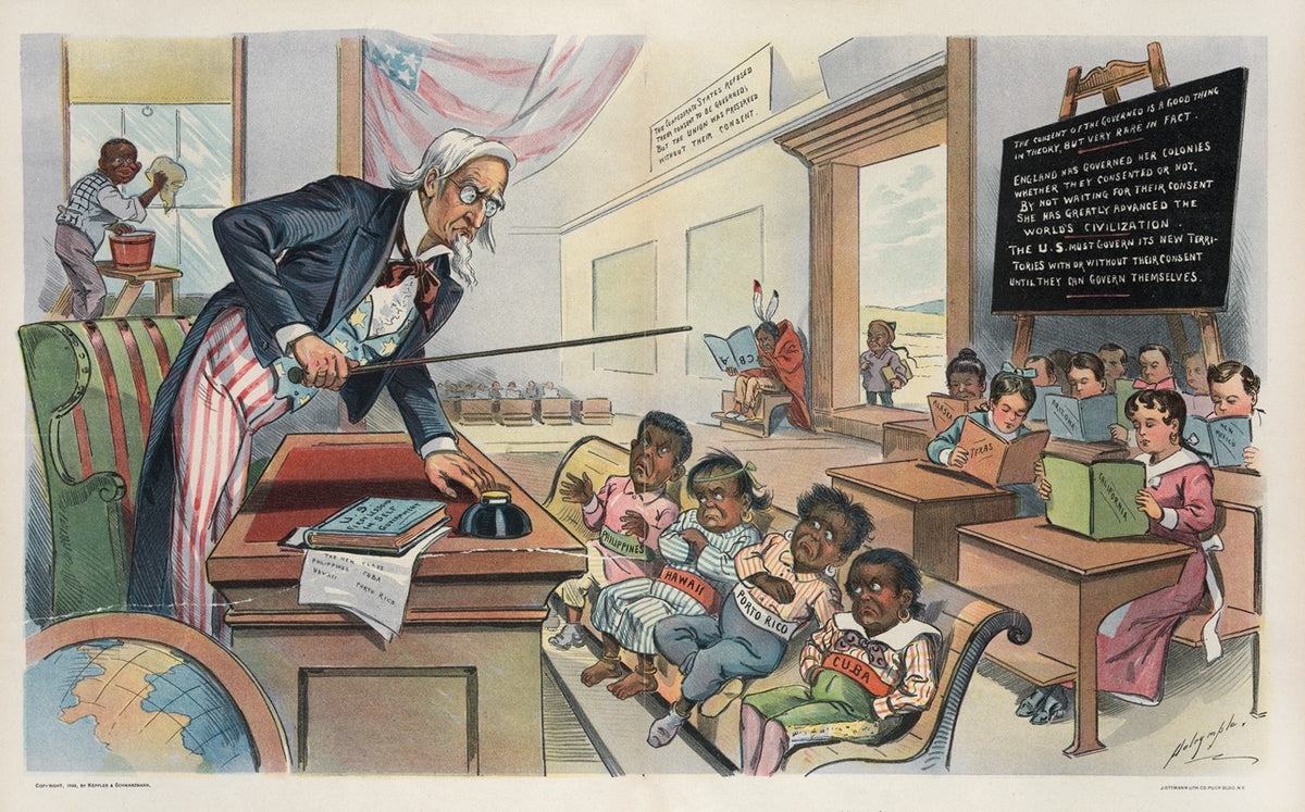School Begins poster print by Louis Dalrymple, 1899 artwork