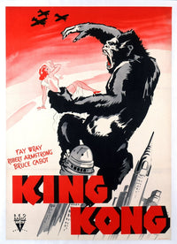 King Kong 1933 Movie Poster Art Print - Vintage Film Decor