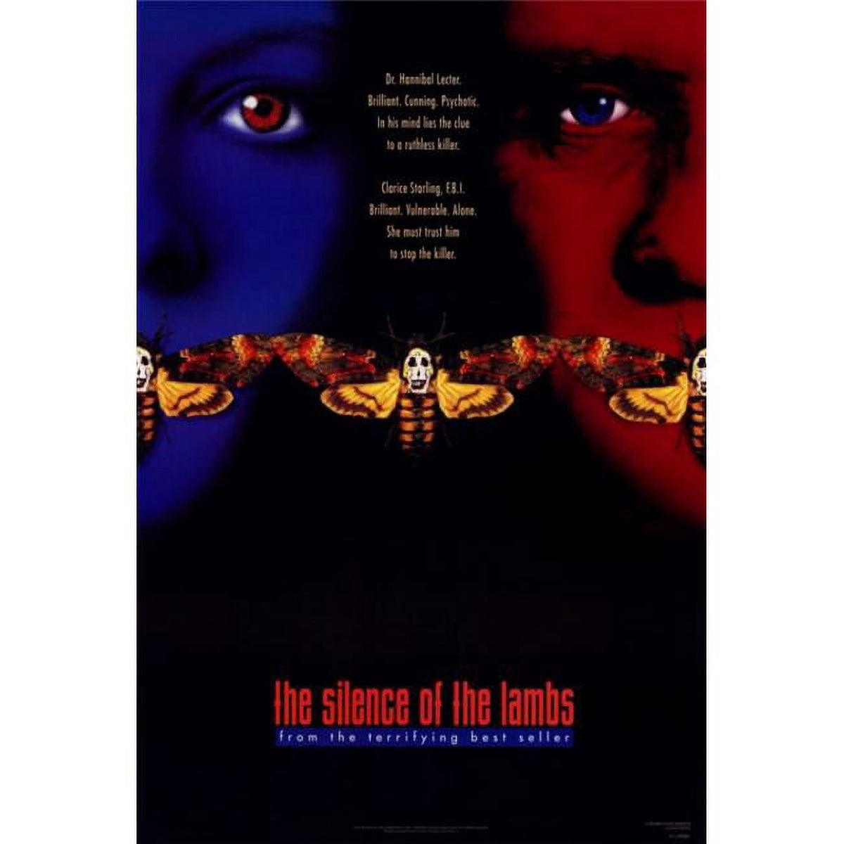 The Silence of the Lambs movie poster print 27x40