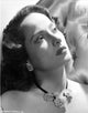 Merle Oberon Neck Choker Photo Print showcasing vintage Hollywood elegance.
