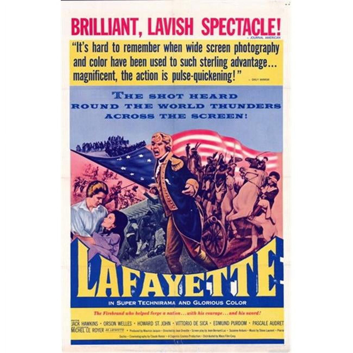 Lafayette Movie Poster 11x17 vibrant print