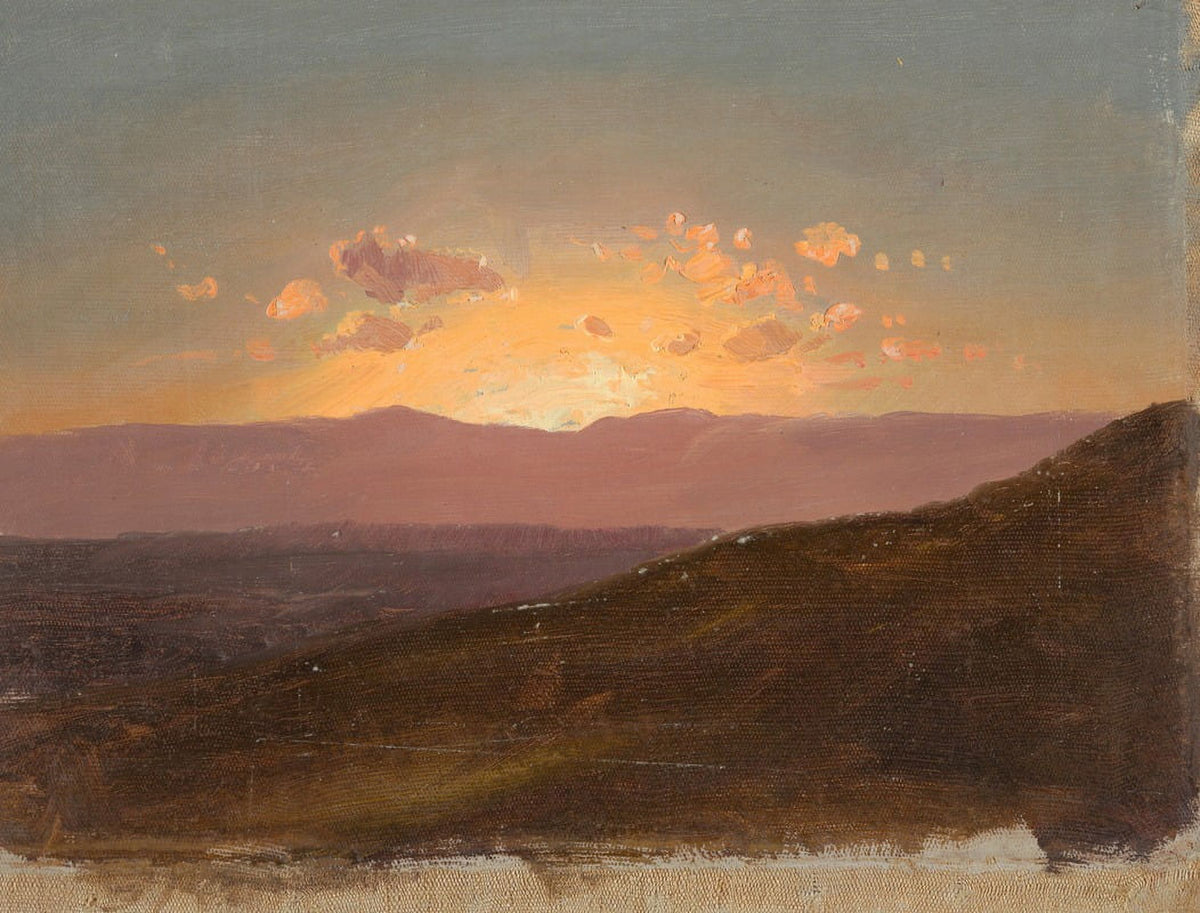 Looking Across the Hudson Valley Art Print by Frederic Edwin Church