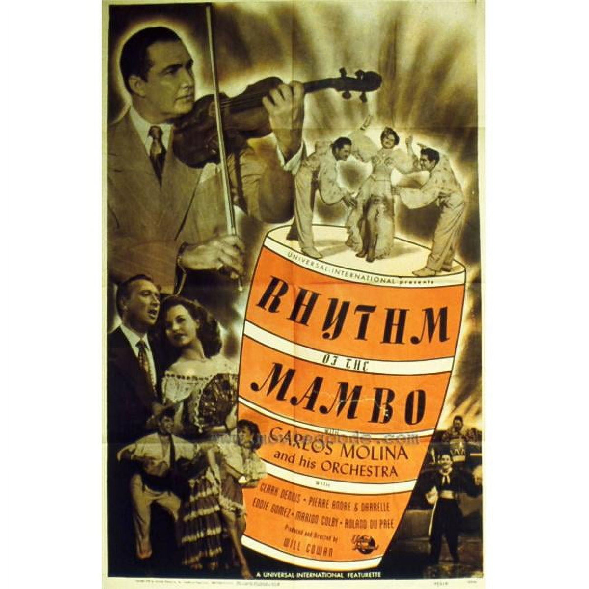 Rhythm of the Mambo Movie Poster Print - vibrant dance artwork