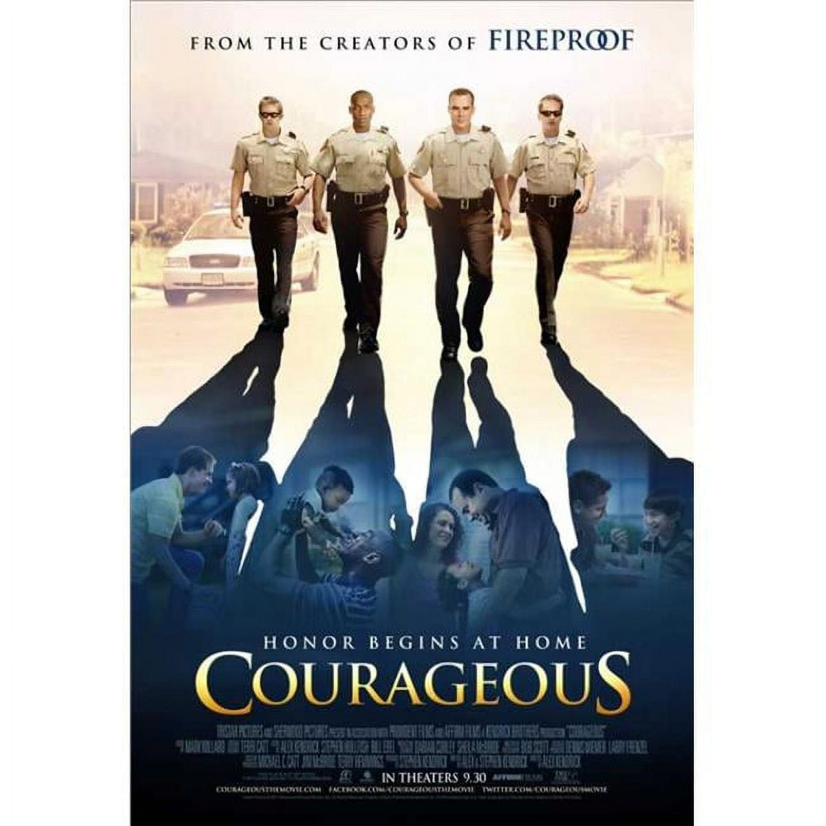Courageous Movie Poster Print featuring a dramatic design.