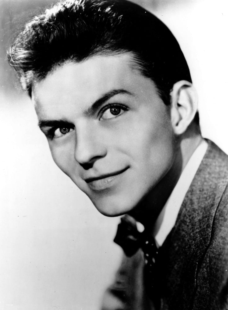 Frank Sinatra iconic photo print available in multiple sizes.
