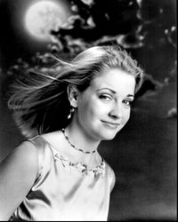 Melissa Joan Hart black and white photo from Sabrina the Teenage Witch.
