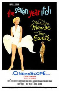 The Seven Year Itch Movie Poster - Style B (11x17) featuring classic film imagery.