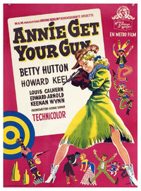 Annie Get Your Gun 1950 Movie Poster Print featuring Betty Hutton.