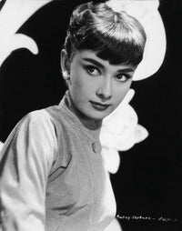 Audrey Hepburn headshot photo print in multiple sizes.