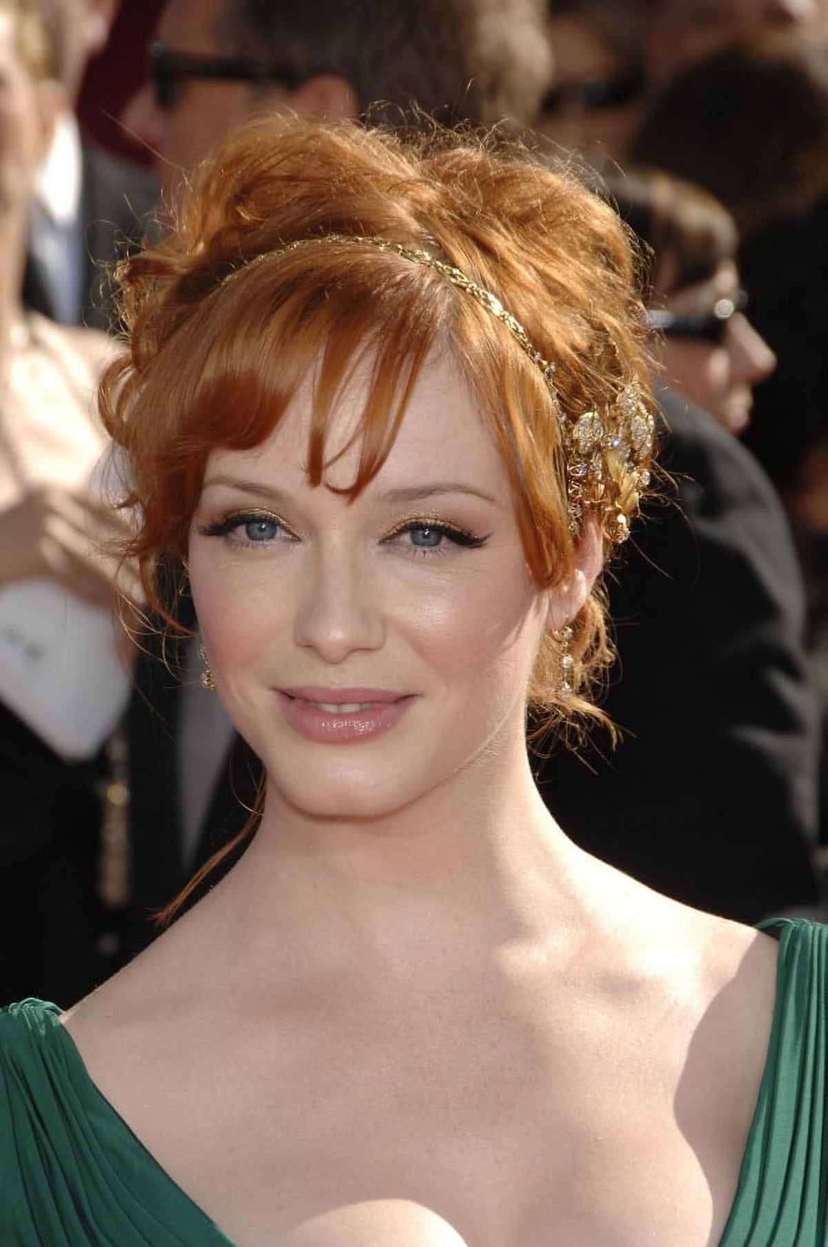 Christina Hendricks photo print at the 60th Primetime Emmy Awards.