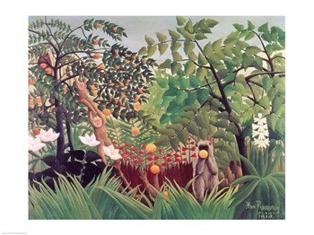 Exotic Landscape Art Print by Henri Rousseau - 1910