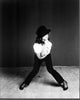 Paula Abdul black and white photo print wearing a fedora