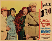 Shanghai Express 1932 Movie Masterprint Poster featuring Anna May Wong, Marlene Dietrich, and Clive Brook.