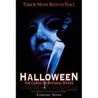 Halloween 6: The Curse of Michael Myers movie poster print featuring iconic horror imagery.