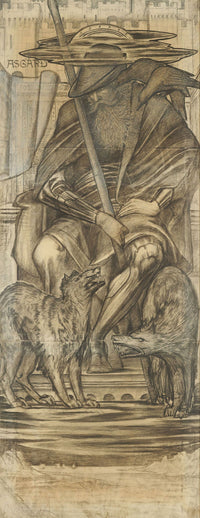 Odin art print by Sir Edward Coley Burne-Jones, 1883-84, available in various sizes.