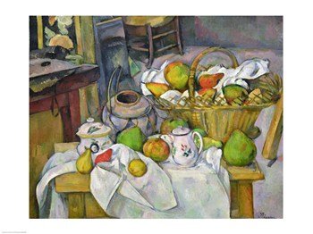 Still Life with Basket Fine Art Print by Paul Cezanne.