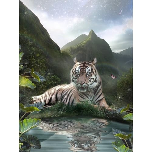 Mystic Tigress Poster Print by Alixandra Mullins featuring a majestic tigress.