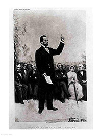 Lincoln's Address at Gettysburg 1895 Poster Print