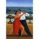 Lover's Dance Poster Print by Peter Adderley showcasing romantic artwork.